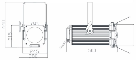 PD-LED200L高效螺纹聚光灯